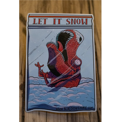 Blacoon Sticker "Let it Snow"