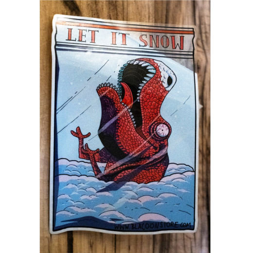 Blacoon Sticker Let it Snow