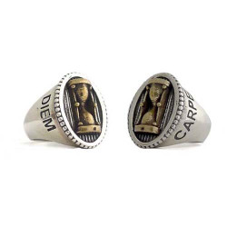 Carpe Diem - Men Ring - Bicolor