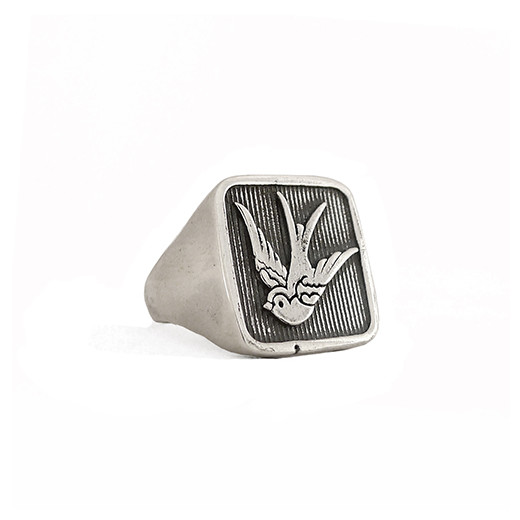 Viereckiger Schwalben - Herren Ring 63
