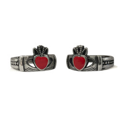 Claddagh - Women Ring with Red Heart