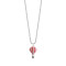 2D white red hot air balloon pendant