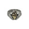 Claddagh - Women Ring with Anatomical Heart -  Bicolor