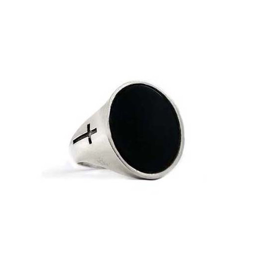 Stone Ring with Smooth Crosses