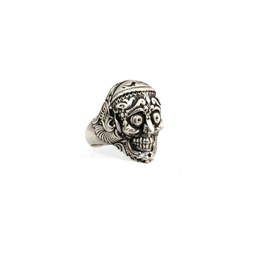 Tibetischer Totenkopf - Herren Ring