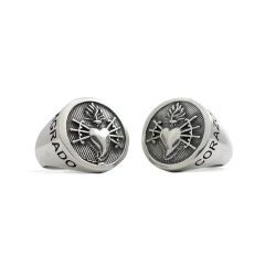 Runder - Herren Ring mit Herz und 7 Dolchen