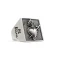 Viereckiger - Herren Ring mit Herz und Dolch
